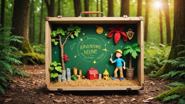 Chasse au trésor à imprimer : aventures pour enfants de 3 à 18 ans